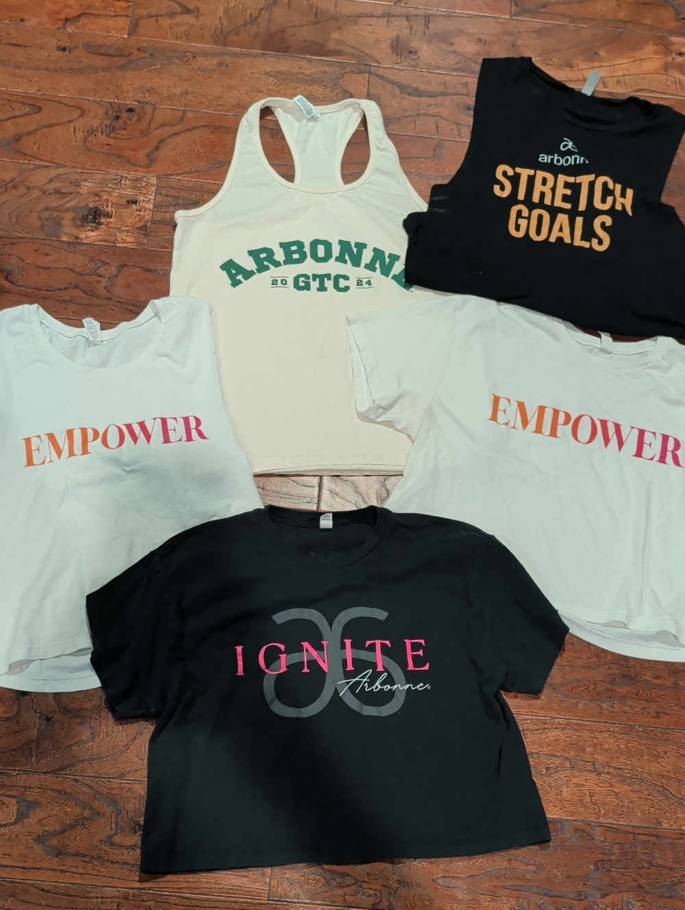 Arbonne Tee Lot Tee Size L 5 Tshirts Included